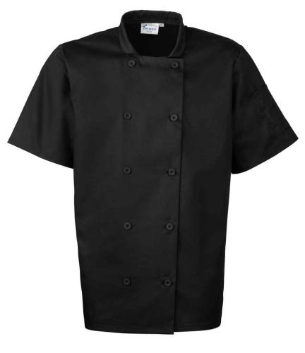 Premier S/S Chefs Jacket - Black - 3XL